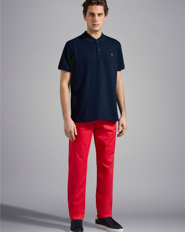 Paul & Shark Pique polo with iconic badge - Mandy