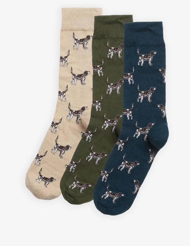 Barbour Pointer Dog Socks Gift Box - Mandy