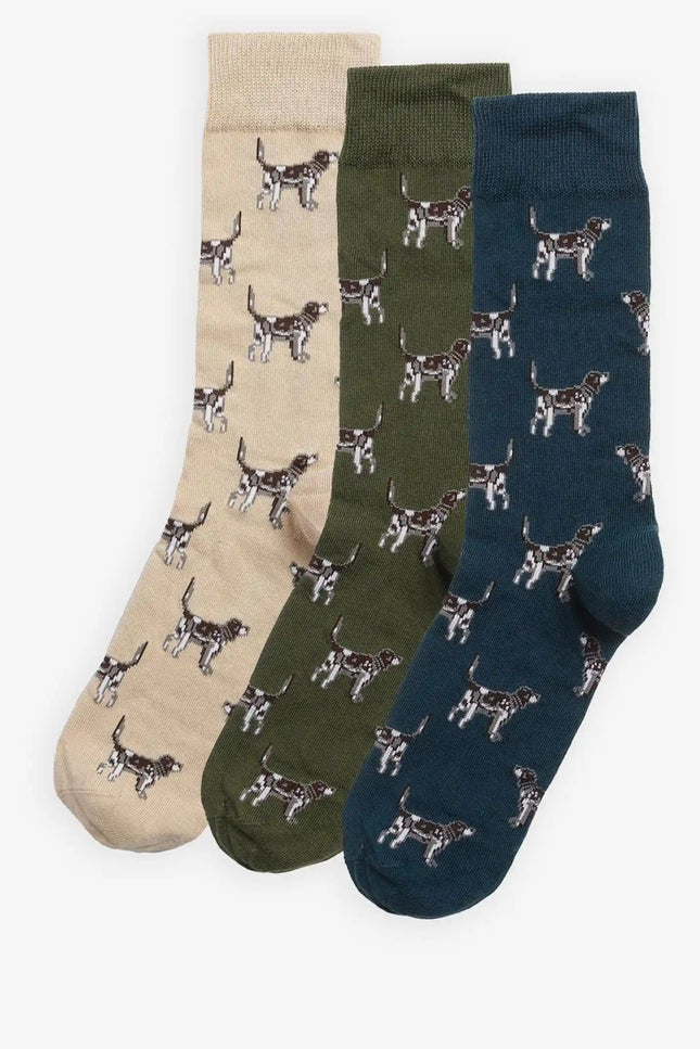 Barbour Pointer Dog Socks Gift Box - Mandy