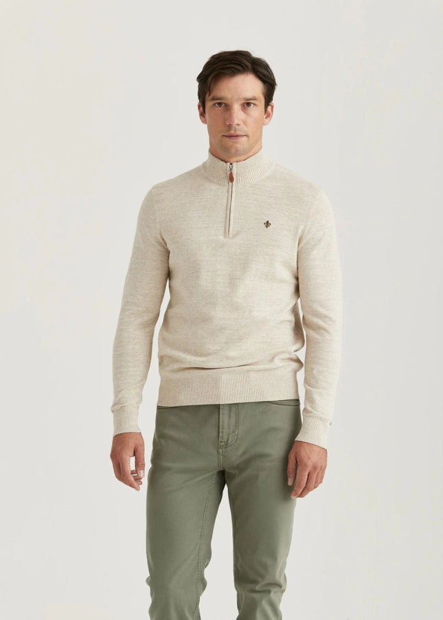 Morris Stockholm Randall half zip - Mandy