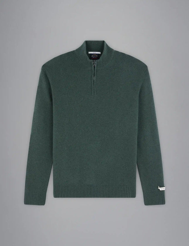 Paul & Shark Re - wool half sweater with iconic badge - Mandy