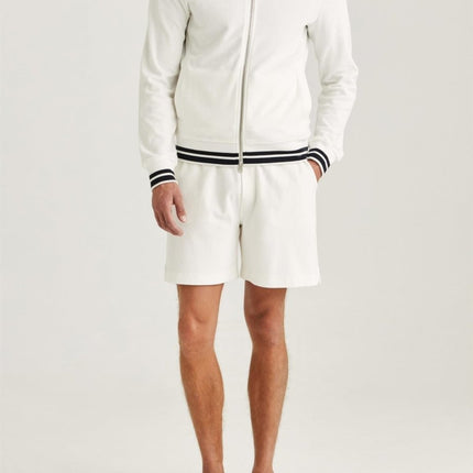 Morris Stockholm Reedford Terry Zip Cardigan - Mandy