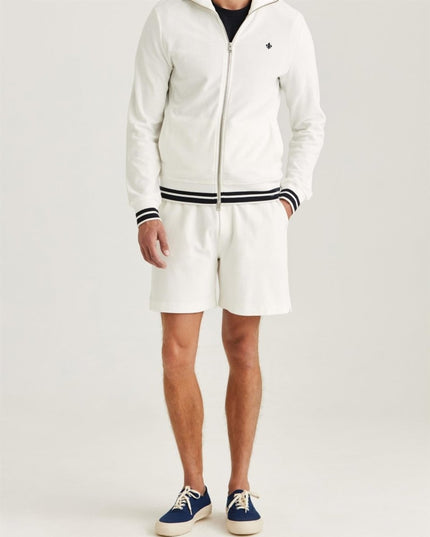 Morris Stockholm Reedford Terry Zip Cardigan - Mandy