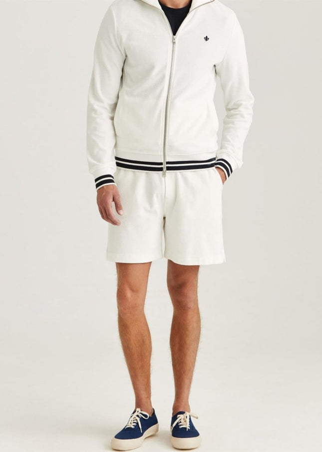 Morris Stockholm Reedford Terry Zip Cardigan - Mandy