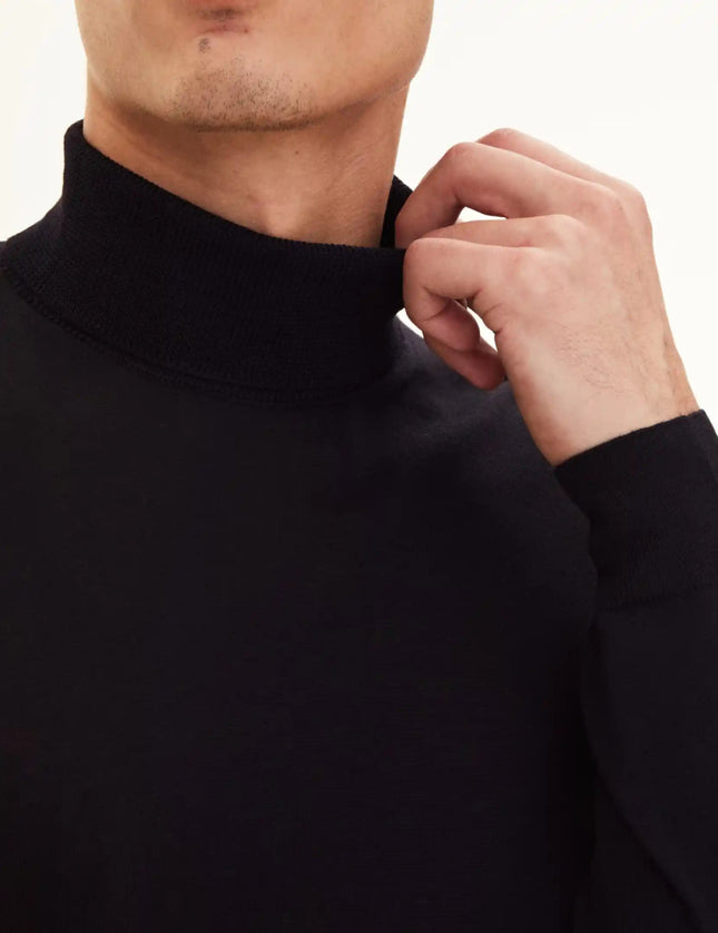 Oscar Jacobson Regular Fit Extra Fine Merino Wool Rollneck - Mandy