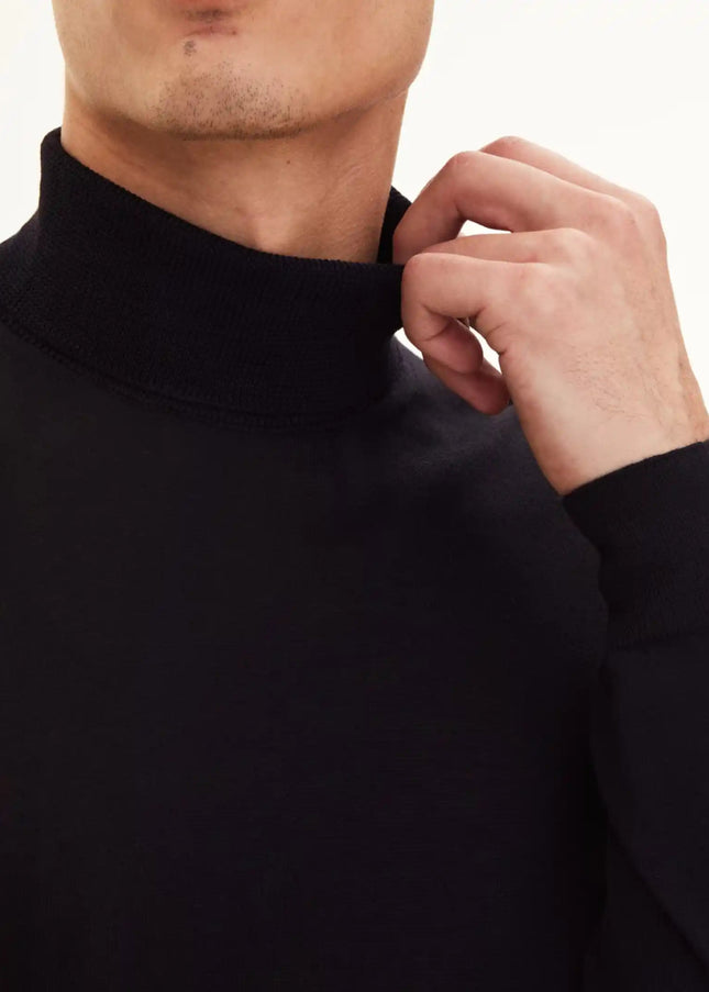 Oscar Jacobson Regular Fit Extra Fine Merino Wool Rollneck - Mandy