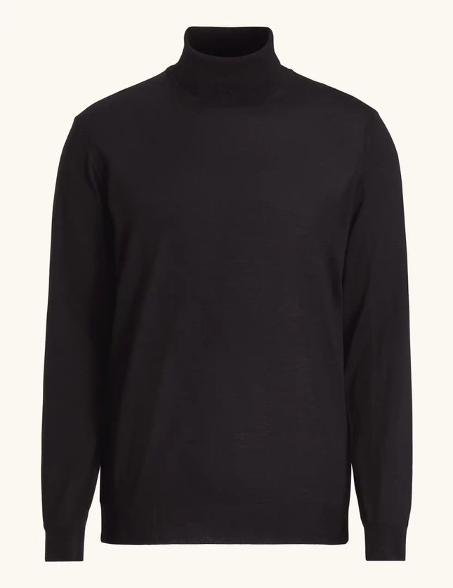 Oscar Jacobson Regular Fit Extra Fine Merino Wool Rollneck - Mandy