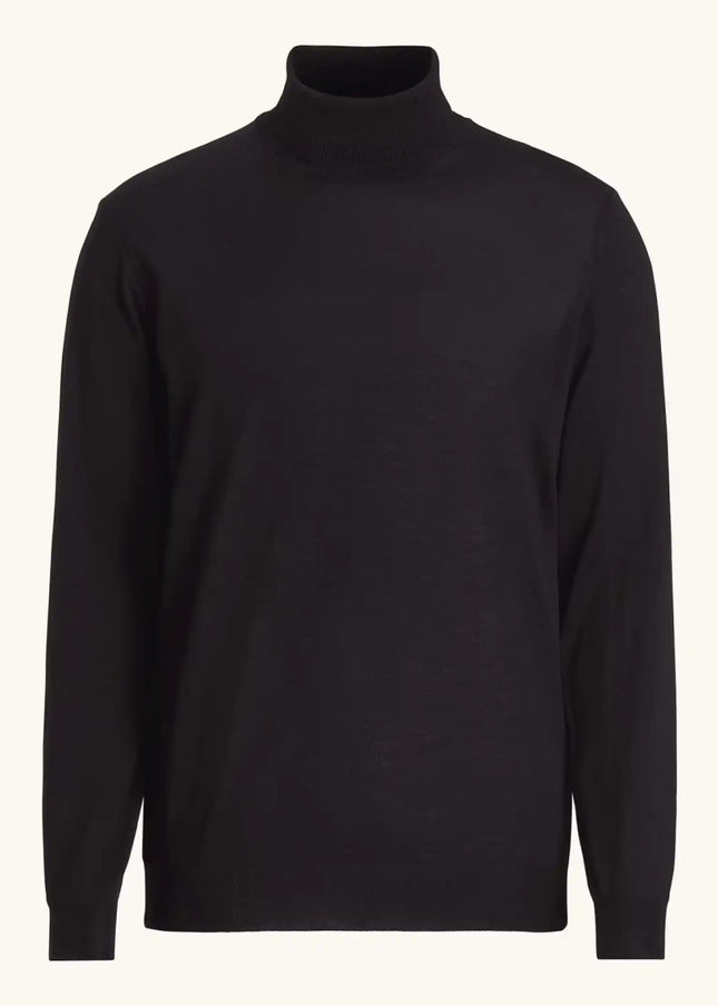 Oscar Jacobson Regular Fit Extra Fine Merino Wool Rollneck - Mandy