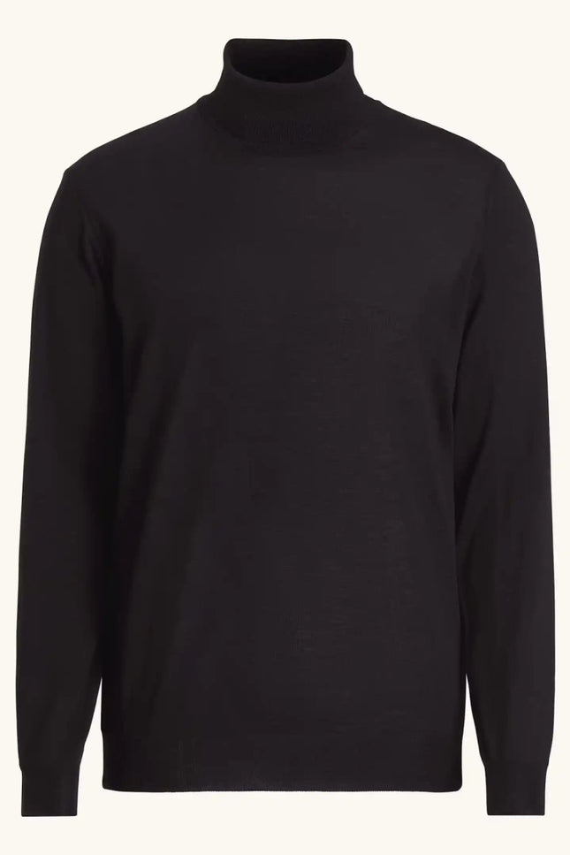 Oscar Jacobson Regular Fit Extra Fine Merino Wool Rollneck - Mandy