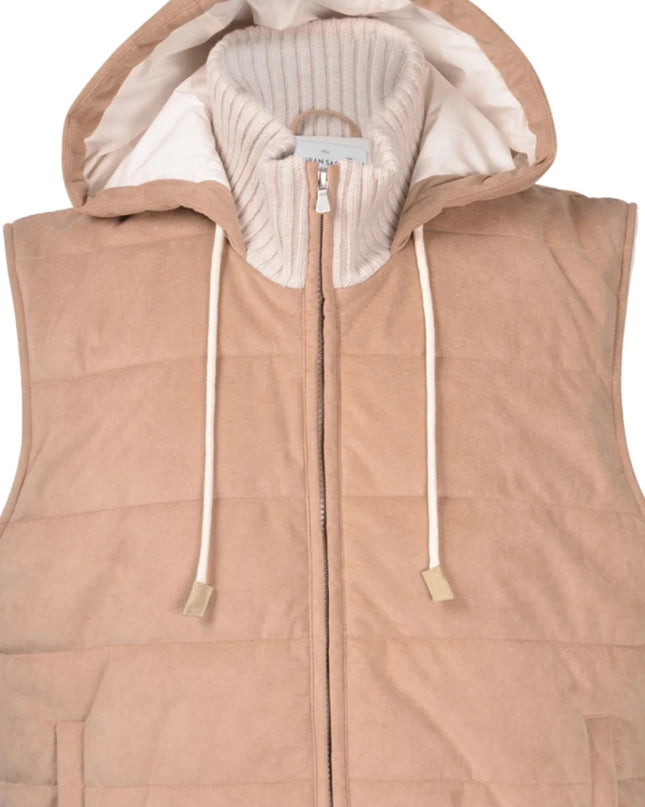 Gran Sasso Removable Hood Eco - Padded Gilet - Mandy