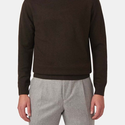 Oscar Jacobson Salim Rollneck - Regular Fit Pologenser Ull - Kasjmir - Mandy