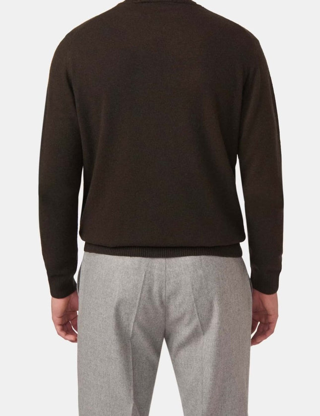 Oscar Jacobson Salim Rollneck - Regular Fit Pologenser Ull - Kasjmir - Mandy