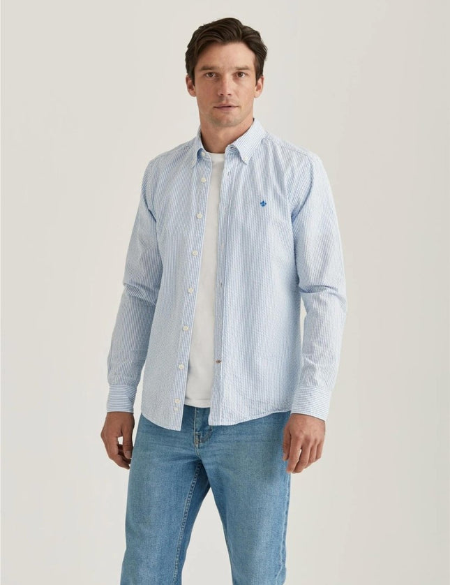 Morris Stockholm Seersucker shirt - Mandy