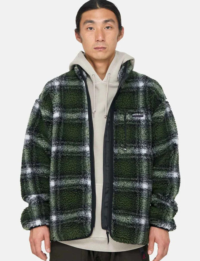 Gramicci Shadow Plaid Sherpa Jacket - Mandy