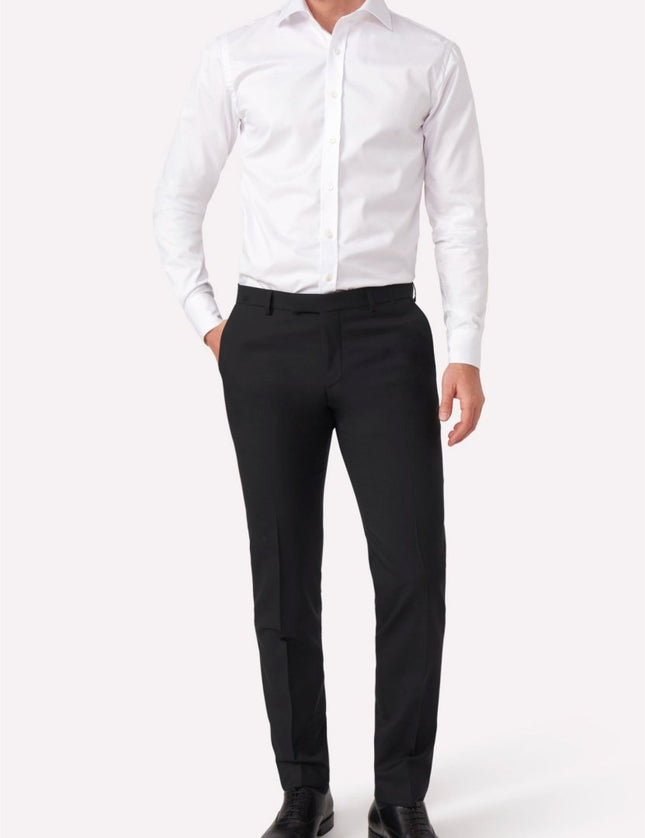 Oscar Jacobson Slim Fit Microstructure Bukser - Dressbukser - Mandy