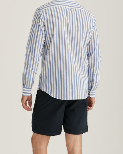 Morris Stockholm Summer Stripe Shirt - Classic Fit 57 Blue - Mandy