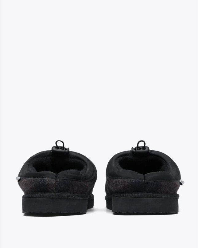 Les Deux Trey wool check slipper tøffel - Mandy