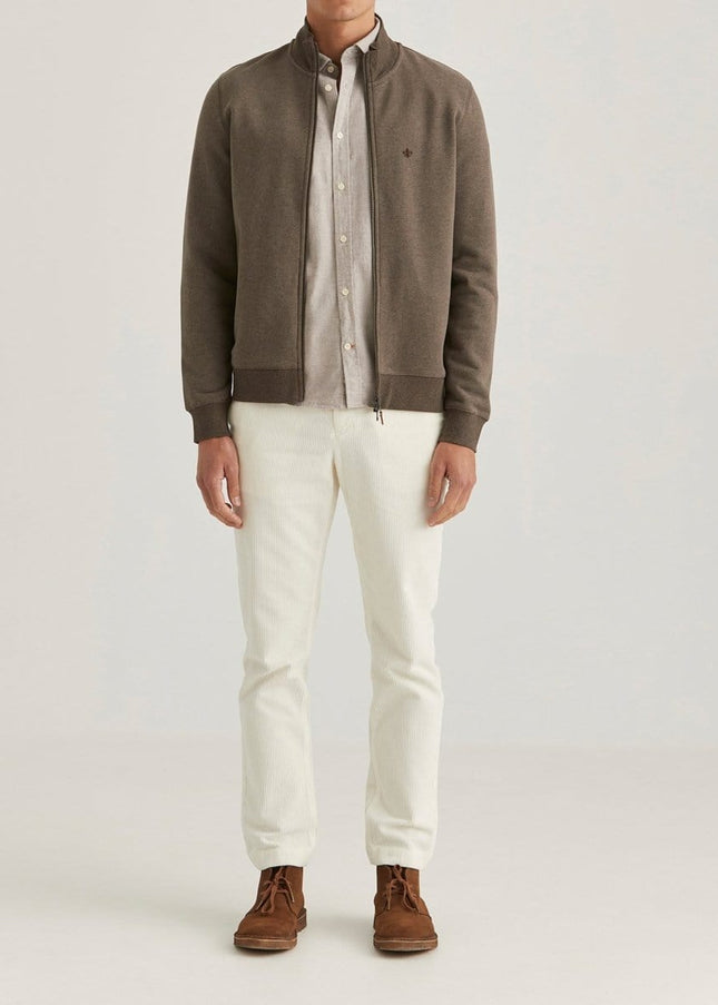 Morris Stockholm Warren zip cardigan - Mandy