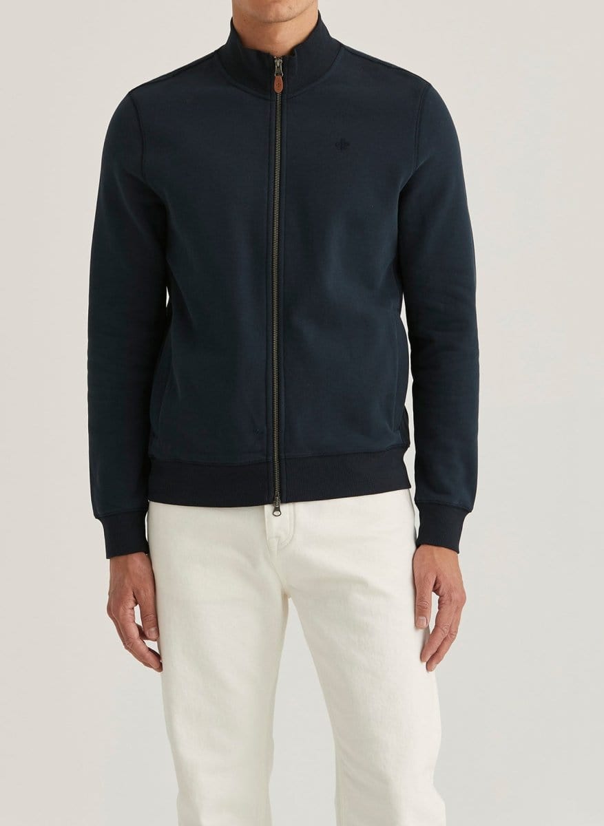 Morris Stockholm Warren zip cardigan - Mandy