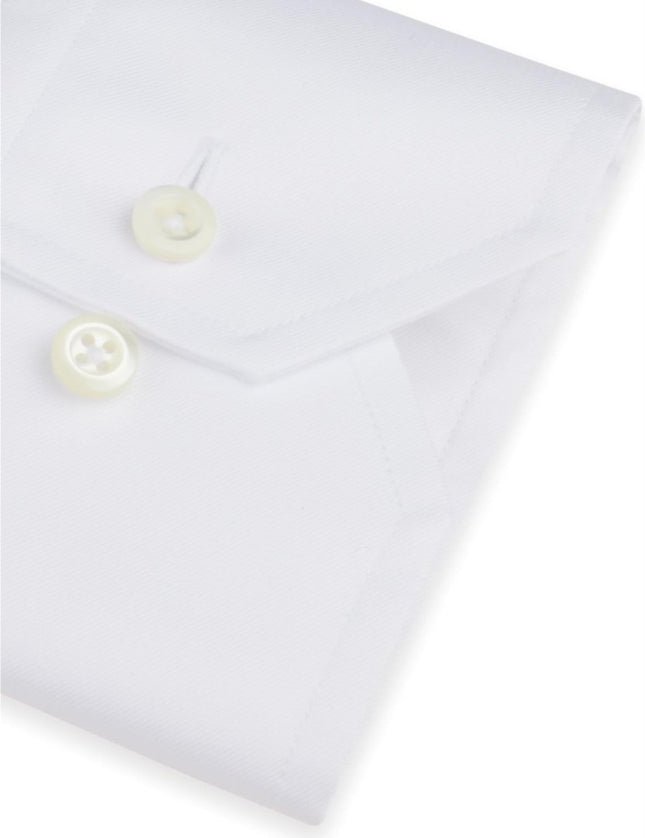 Stenströms White twill shirt (fitted body) - Mandy