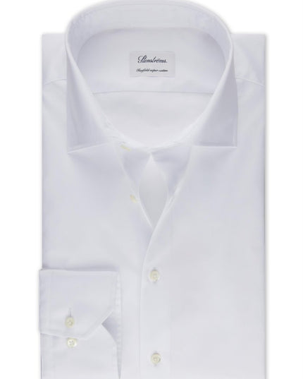 Stenströms White twill shirt (fitted body) - Mandy